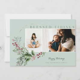 Tidings賛美 Water Color緑のリース写真 シーズンカード