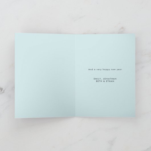 Tidings Great Joy Nativity Folded Christmas  シーズンカード (内部)