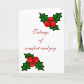 Tidings of Comfort and Joy Christmas Card カード (正面)