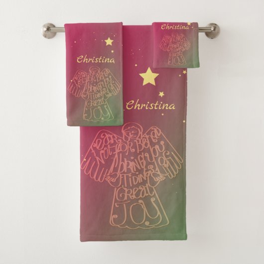 "Tidings of Great Joy" Angel Towel バスタオルセット (インサイチュ)