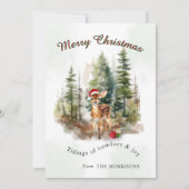 Tidings of Joy Christmas Greeting Card 招待状 (正面)