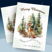 Tidings of Joy Christmas Greeting Card 招待状