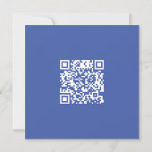 tidy blue modern QR code カード (裏面)