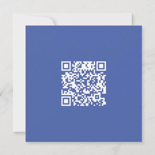  tidy blue modern QR code カード (裏面)