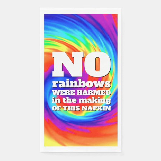 TieおもしろいDyeの虹が傷つけられた… (正面)