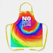 TieおもしろいDyeの虹が傷つけられた… エプロン (正面)