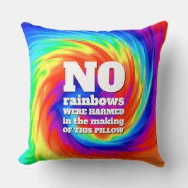 TieおもしろいDyeの虹が傷つけられた… クッション