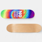 TieおもしろいDyeの虹が傷つけられた… スケートボード (横)