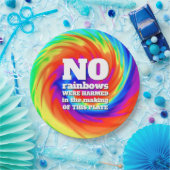 TieおもしろいDyeの虹が傷つけられた… ペーパープレート (パーティー)