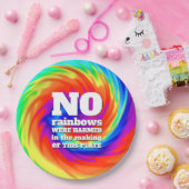 TieおもしろいDyeの虹が傷つけられた… ペーパープレート (パーティー)