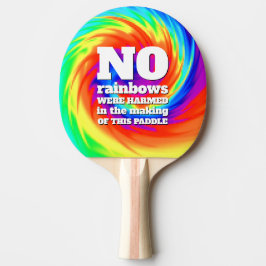 TieおもしろいDyeの虹が傷つけられた… 卓球ラケット