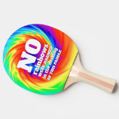 TieおもしろいDyeの虹が傷つけられた… 卓球ラケット (横)