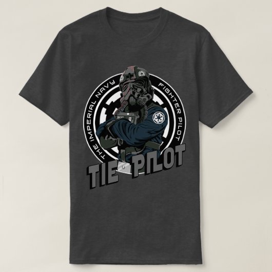 TIEパイロットクレスト Tシャツ (デザイン正面)