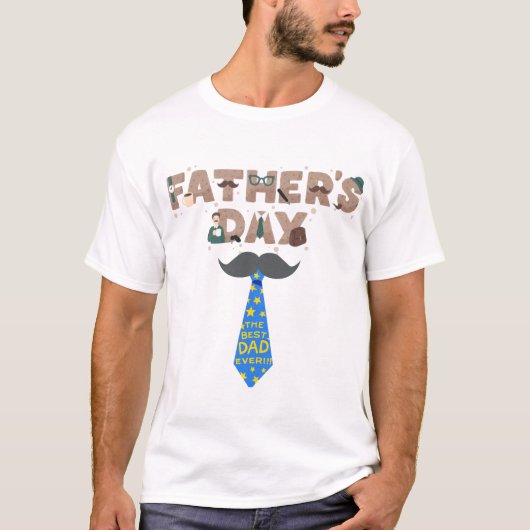 Tie おもしろい Graphic Father's Day special Tシャツ (正面)