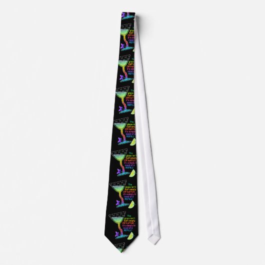 TIE - グラスは半分満タン ネクタイ (正面)