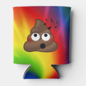 Tie – 染料音楽を愛するウンチ絵文字クーラーボックス 缶クーラー (正面)