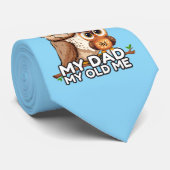 Tie :私のパパ古い私(青) ネクタイ (ロール)