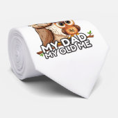 Tie :私のパパ私の古い私(白) ネクタイ (ロール)