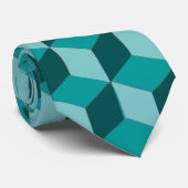 Tie - Block illusion in three shades ネクタイ (ロール)