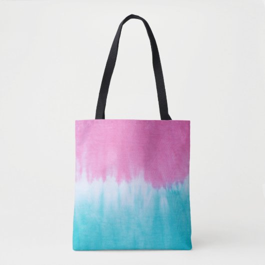 Tie-Dye抽象芸術：綿織物デザイン。 トートバッグ (正面)