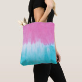Tie-Dye抽象芸術：綿織物デザイン。 トートバッグ (クローズアップ)