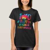 Tie Dye 100 Days of Making a Difference 100th Day Tシャツ (正面)