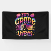 Tie dye 3rd grade vibe Teacher First Day of School 横断幕 (横)