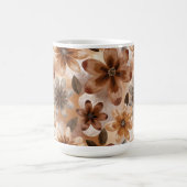 Tie Dye Autumn Floral コーヒーマグカップ (中央)