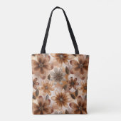 Tie Dye Autumn Floral トートバッグ (裏面)