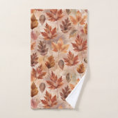 Tie Dye Autumn Floral バスタオルセット (ハンドタオル)