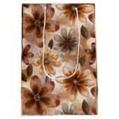 Tie Dye Autumn Floral ミディアムペーパーバッグ (裏面)