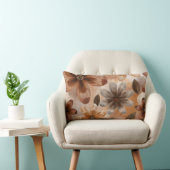 Tie Dye Autumn Floral ランバークッション (椅子)
