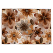 Tie Dye Autumn Floral ラージペーパーバッグ (正面)