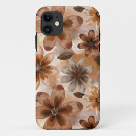 Tie Dye Autumn Floral iPhone 11 ケース