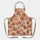 Tie Dye Autumn Leaves エプロン (正面)