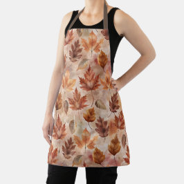 Tie Dye Autumn Leaves エプロン