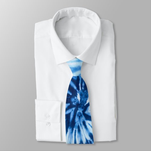 tie dye blue pattern ネクタイ (タイ)