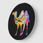 TIE DYE CAMEL ラージ壁時計 (傾斜)