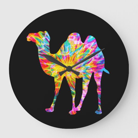 TIE DYE CAMEL ラージ壁時計 (正面)