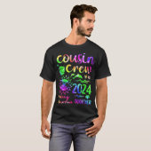 Tie Dye Cousin Crew 2024 Summer Vacation Beach Fam Tシャツ (正面フル)