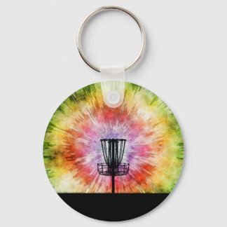 Tie Dye Disc Golf Basket キーホルダー