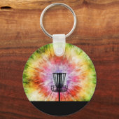 Tie Dye Disc Golf Basket キーホルダー (正面)