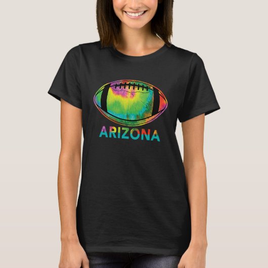 Tie Dye Football Arizona Tシャツ (正面)