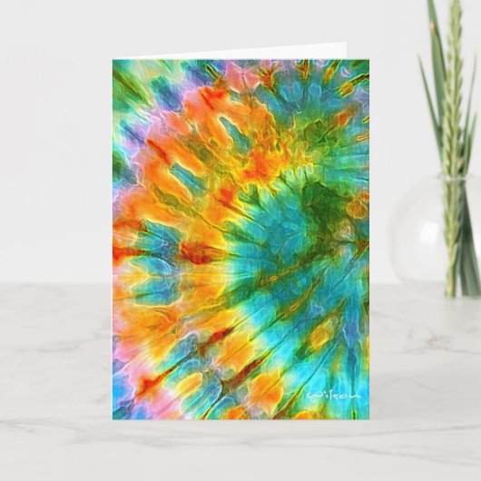 Tie Dye Greeting Card シーズンカード (正面)