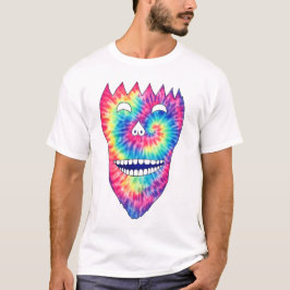Tie-Dye Grin Skull Tシャツ