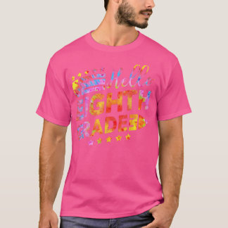 Tie Dye Hello 8th Grade Teacher Student 1st Day Of Tシャツ