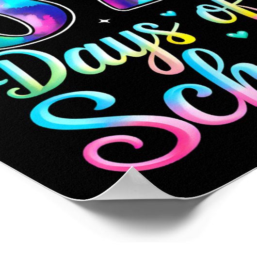 Tie Dye I Survived 67 Days Of School Funny Six Sev ポスター (角)