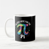 Tie dye i'm just here for the day math lovers  コーヒーマグカップ (左)
