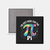 Tie dye i'm just here for the day math lovers  マグネット (正面/裏面)