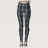 Tie-Dye Inspired Slate Blue Women's Leggings レギンス (正面)